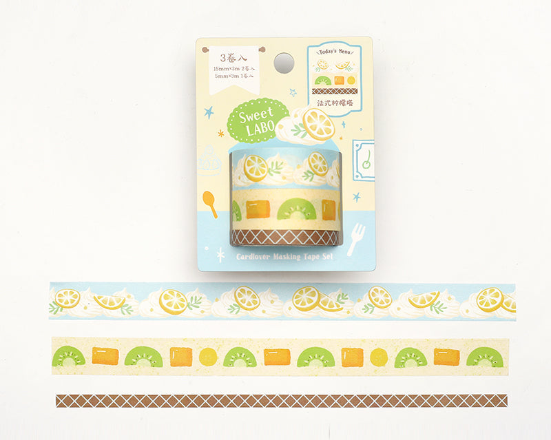 Cardlover - Sweet Labo Washi Tape Sets (3 Rolls Per Pack)