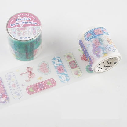 Cardlover - Electric Du-Du Machine PET Glitter Stickers Roll (Die-cut)