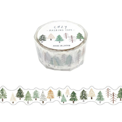 Mind Wave Cozy Series Die Cut Masking Tape - Forest (18mm)