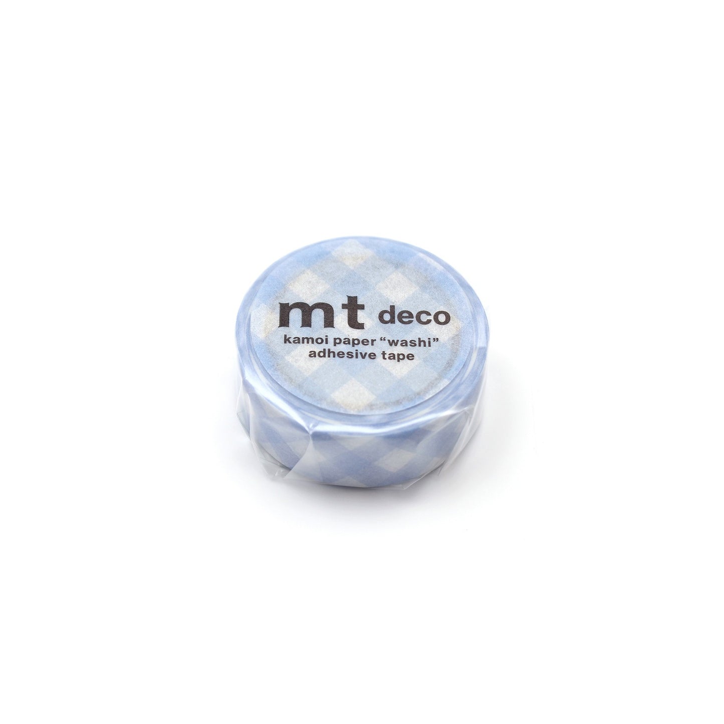 MT Washi Tape - Gingham Check - Pastel Ultramarine (15mm)