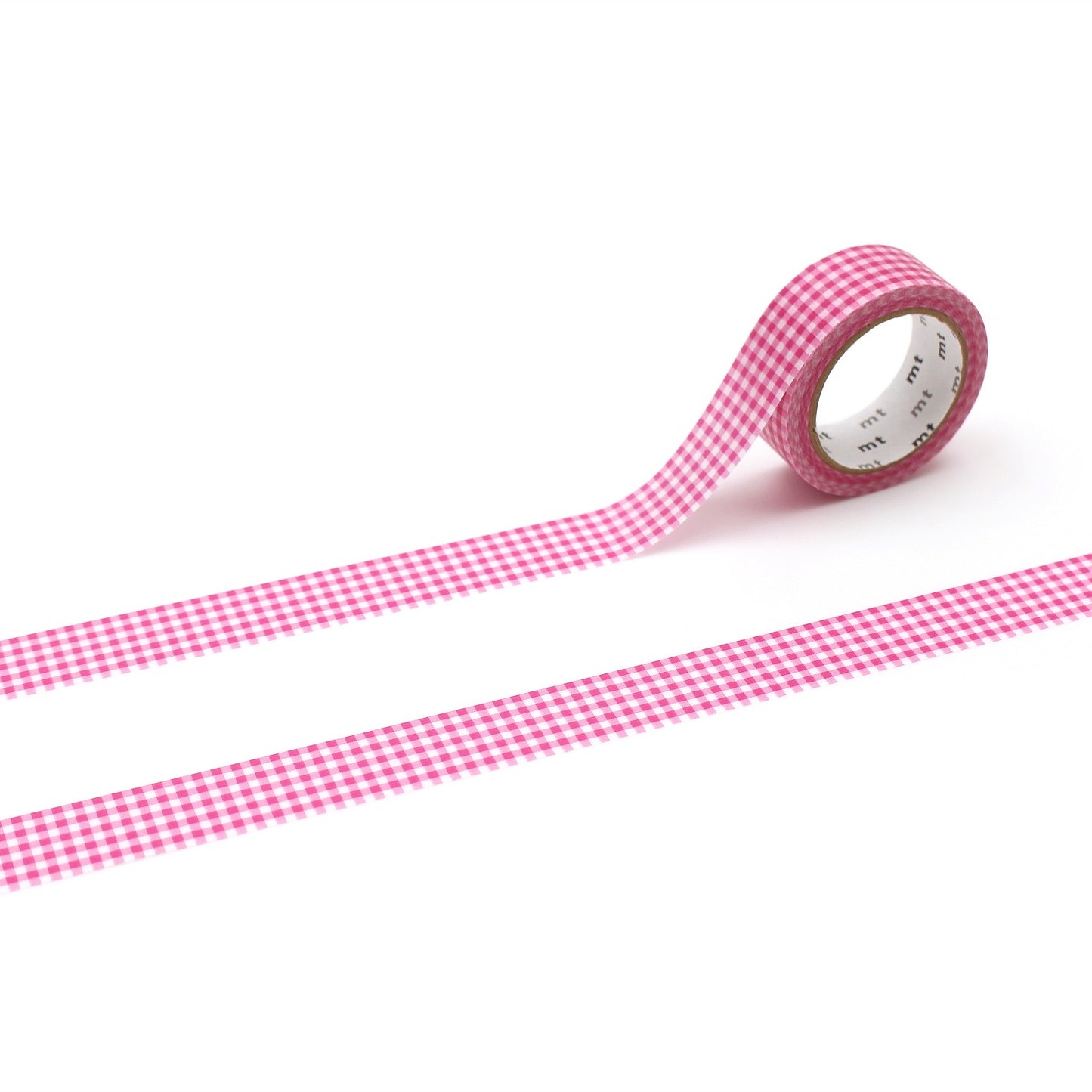 MT Washi Tape - Gingham Check - Pink (15mm)