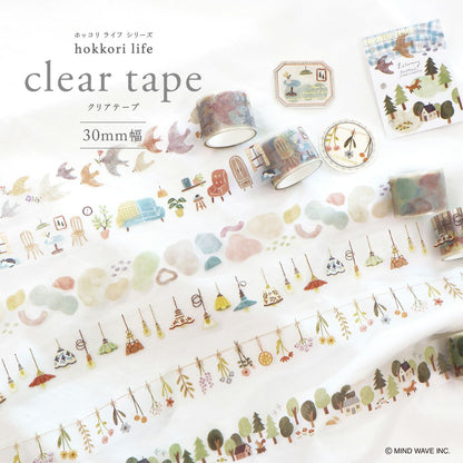Mind Wave Clear Tape - Hokkori Life - Furniture (30mm)