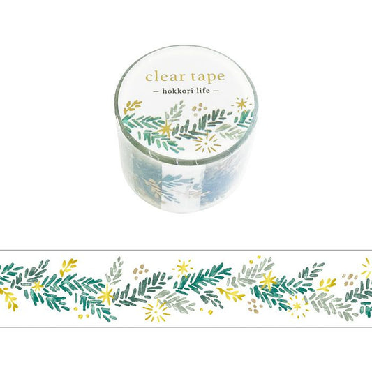 Mind Wave Clear Tape - Hokkori Life - Fir (30mm)