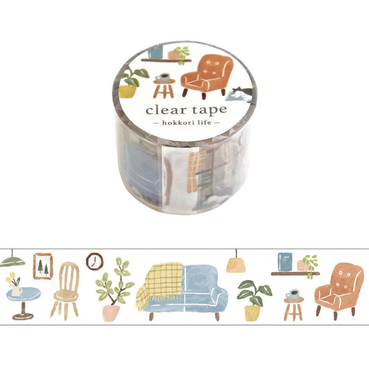 Mind Wave Clear Tape - Hokkori Life - Furniture (30mm)