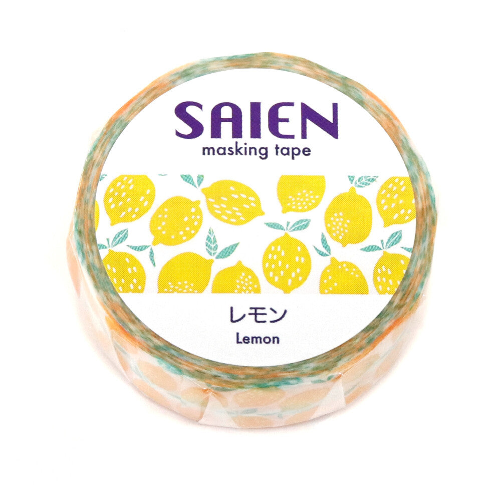 Saien Washi Tape - Lemon (15mm)