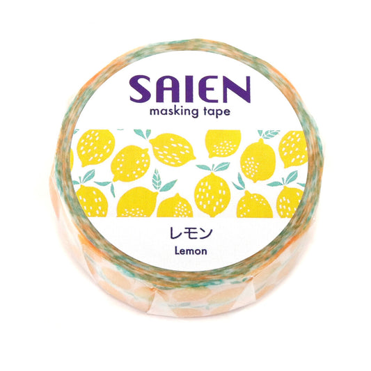 Saien Washi Tape - Lemon (15mm)