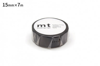 MT Washi Tape - Matte Black (15mm)