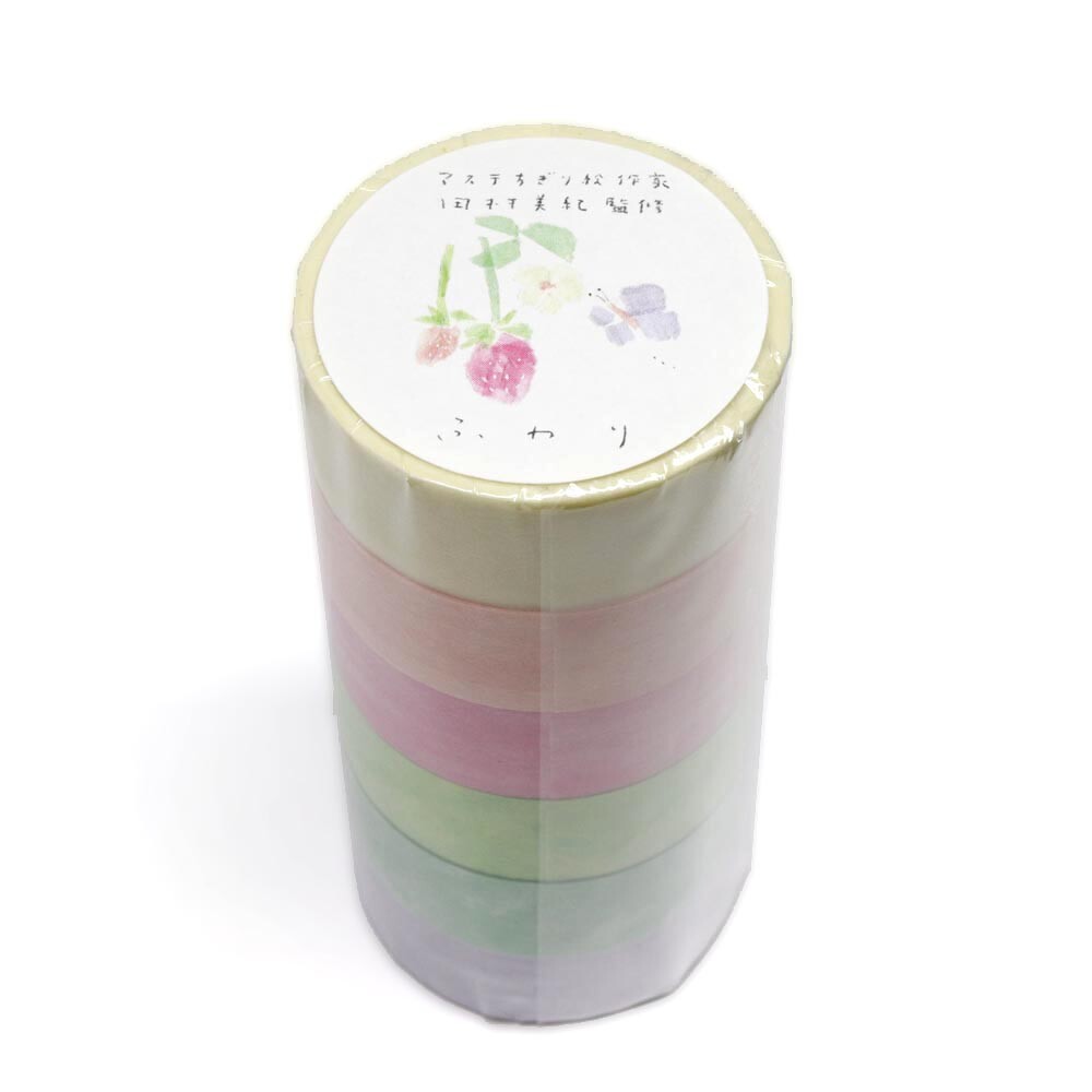 Miki Tamura - Chigiri-e - Fluffy Washi Tape Set (6 Rolls)