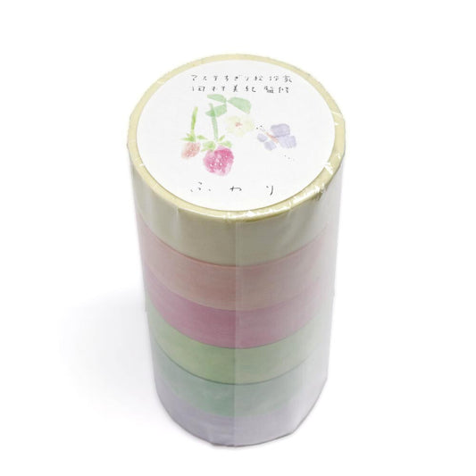 Miki Tamura - Chigiri-e - Fluffy Washi Tape Set (6 Rolls)