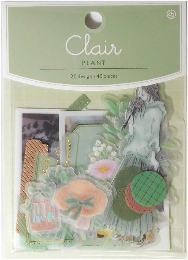 Z&K - Clair Flake Stickers - Plant