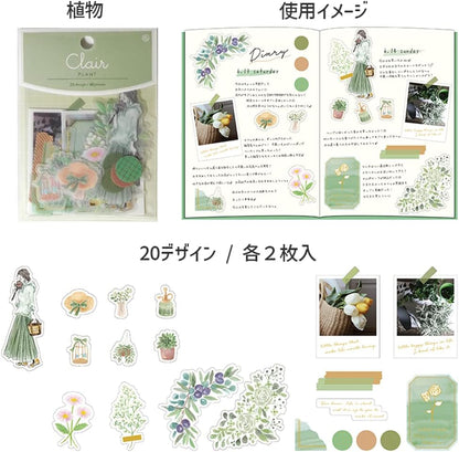 Z&K - Clair Flake Stickers - Plant