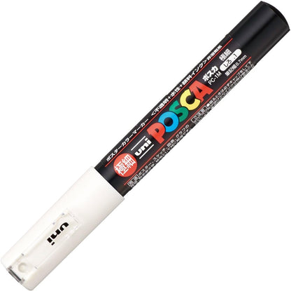 Uni Posca PC-1M Marker - White (Extra Fine Tip)