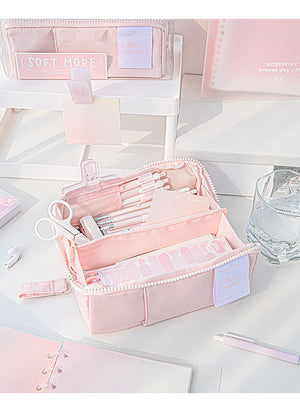 Trousses Rosy Posy Kawaii 2025 - Grande Capacité, Cordon De Serrage, Design Mignon Aesthetic (plusieurs Coloris)