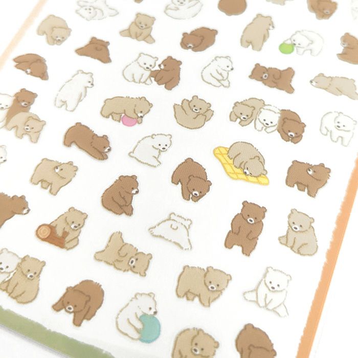 Mind Wave Stickers - Tiny Puffy - Bears