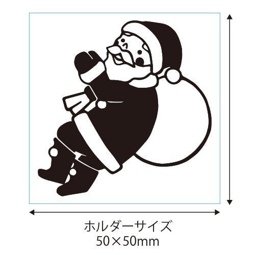 Kodomo No Kao Stamps - Retro Series - Santa Claus
