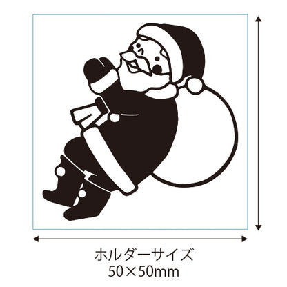 Kodomo No Kao Stamps - Retro Series - Santa Claus