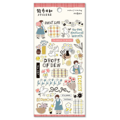 Mind Wave Stickers - Take a Stroll - Florist