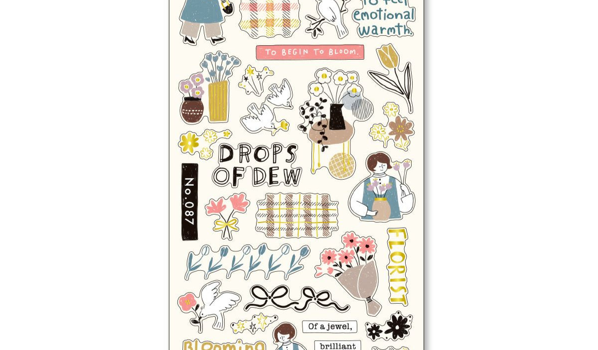 Mind Wave Stickers - Take a Stroll - Florist