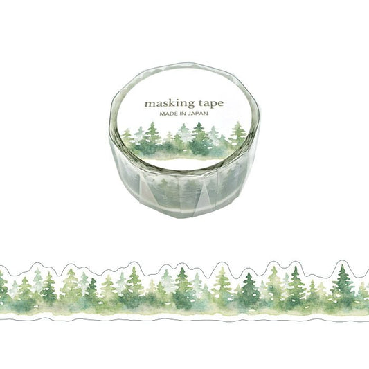 Mind Wave Palette Series Die Cut Masking Tape - Trees (18mm)