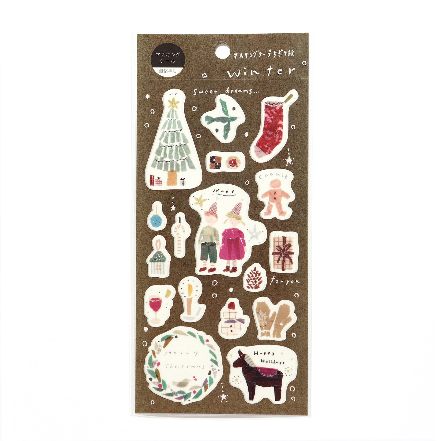 Miki Tamura Stickers - Winter with Silver Foil