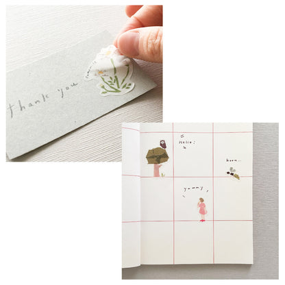 Miki Tamura Stickers - Winter with Silver Foil